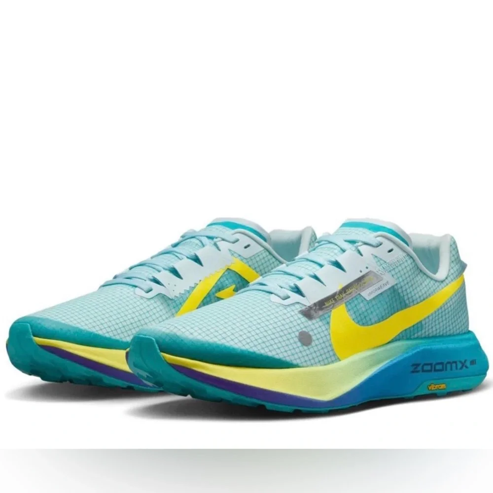 Nike ZoomX 🔥 Ultrafly Trail Blue Green Yellow DX1978-301 Men's Running Shoes NEW - Picture 5 of 9
